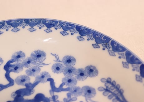 明治後期~大正銅判松竹梅図6寸皿