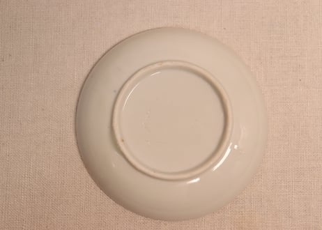 大正~昭和戦前色絵松鶴図小皿①