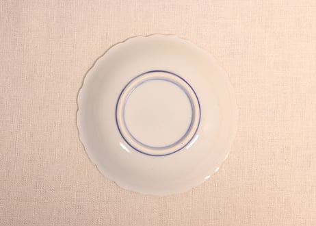 明治後期~大正陽刻銅判麒麟図小皿