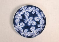 明治後期～大正銅判菊葉図小皿