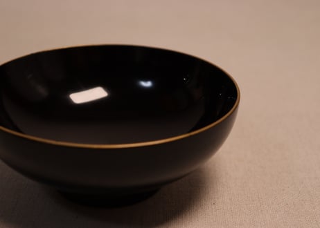 総黒蒔絵紅葉と笛図吸物椀②