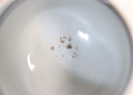 江戸幕末染付山水図筒向付①フリモノ