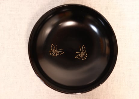 総黒蒔絵牡丹図菓子椀①