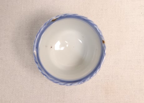 明治前期染付兎図向付②窯傷
