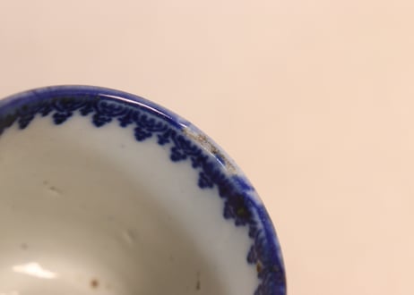 明治前期紙刷微塵唐草図筒向付①