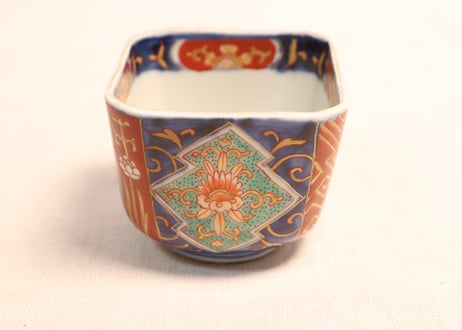明治前期色絵花と富士図角向付