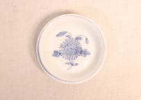 江戸幕末染付菊図小皿①