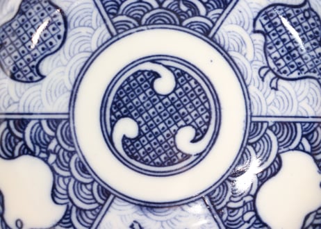 明治後期～大正銅判千鳥図小皿②小ニュウ