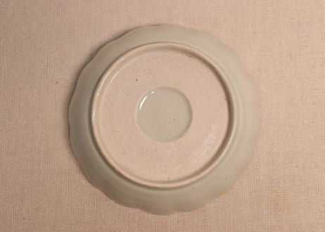 江戸後期染付草花割絵図なます皿③ノミホツ,フリモノ,少かたつき