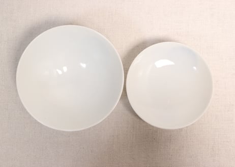 明治後期～大正染付渦巻図蓋茶碗