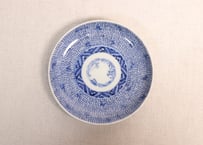 江戸幕末染付微塵唐草図小皿②窯傷