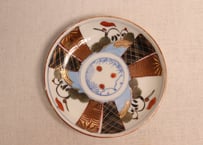 大正~昭和戦前色絵松鶴図小皿①