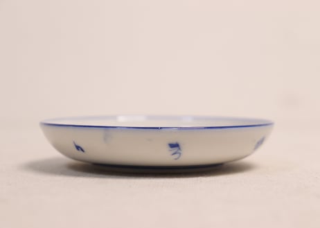 明治前期染付鼠大根図小皿