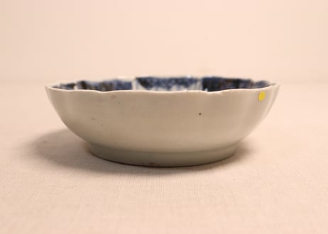 江戸後期染付草花割絵図なます皿②ノミホツ