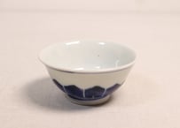 明治前期染付剣先図湯呑