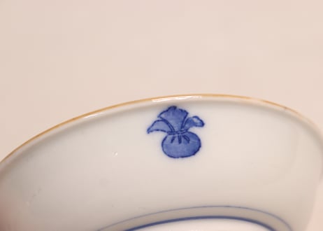 明治後期～大正銅判麒麟と龍と鳳凰図小皿