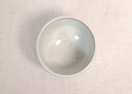 江戸幕末染付山水図筒向付②フリモノ,窯傷