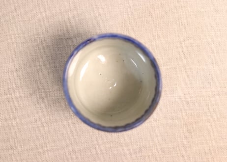 明治前期紙刷微塵唐草図筒向付①