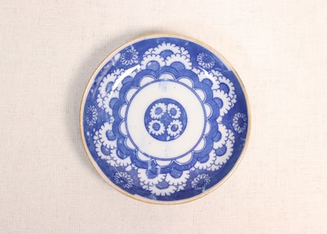 明治後期~大正銅判花散らし図小皿①