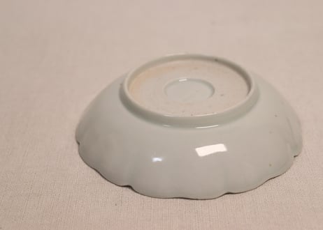 江戸幕末染付銀杏と松葉図小なます皿①ムシクイ