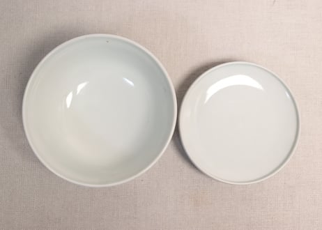 明治後期~大正染付松竹梅図蓋茶碗