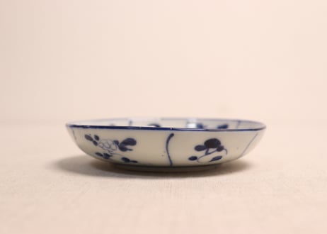 明治前期染付なずな文小皿