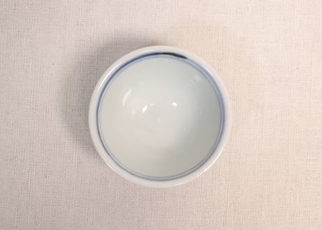 明治前期染付六方剣先図向付