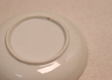 大正~昭和戦前色絵松鶴図小皿①