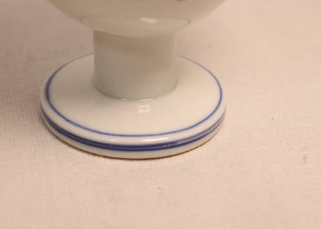 明治前期色絵花と瓢箪図盃洗