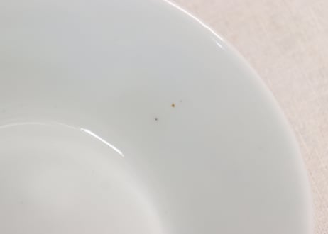 明治後期~大正染付牡丹図蓋茶碗