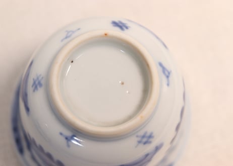明治前期染付兎図向付①