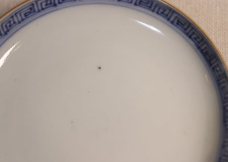 明治前期色絵菊図蓋茶碗