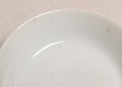 明治後期~大正染付牡丹図蓋茶碗