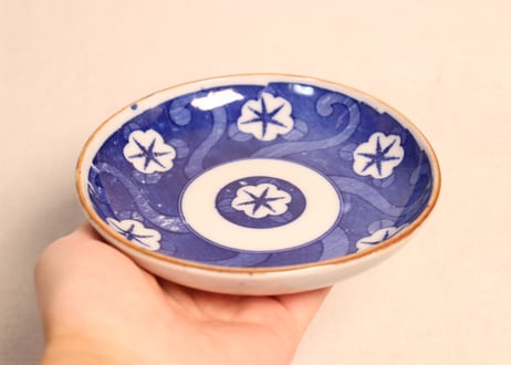明治後期~大正銅判花図小皿