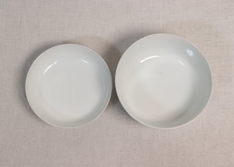 江戸幕末染付四君子図蓋茶碗