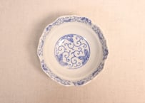 大正～昭和戦前ゴム判若松と唐草図小鉢