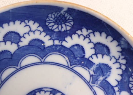 明治後期~大正銅判花散らし図小皿①