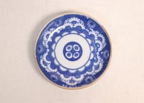 明治後期~大正銅判花散らし図小皿②少かたつき