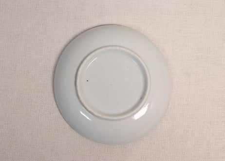 明治後期~大正銅判花散らし図小皿②少かたつき