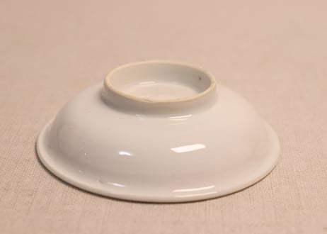 江戸幕末染付菊図小皿④小ニュウ
