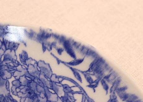 明治後期～大正銅判花鳥図7寸皿①