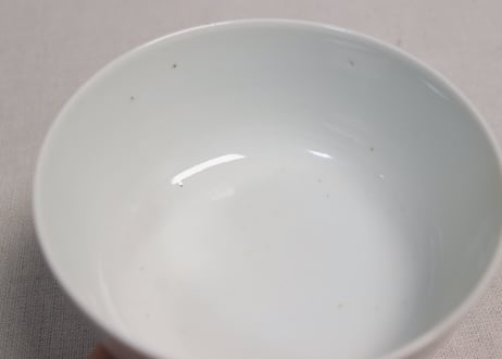 江戸幕末染付四君子図蓋茶碗