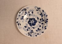 江戸幕末染付鉄線図小皿①