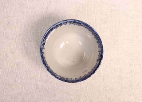 明治前期紙刷捻子に丸と微塵唐草図向付②柄違い