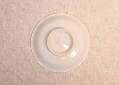 江戸幕末染付菊図小皿①