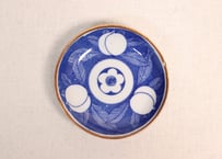 明治後期~大正銅判桃図小皿