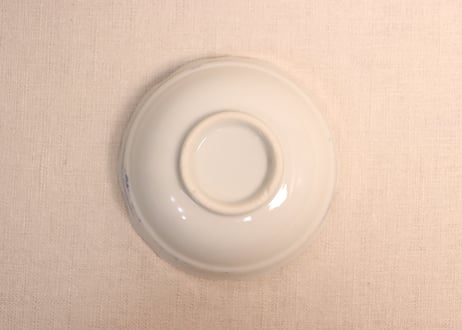 大正～昭和戦前ゴム判若松と唐草図小鉢