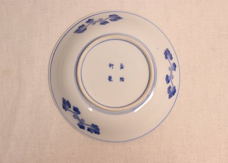明治後期~大正銅判松竹梅図6寸皿
