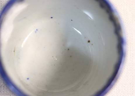 明治前期紙刷微塵唐草図筒向付①