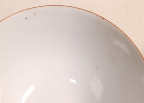 明治後期~大正九谷焼色絵松竹梅図蓋茶碗